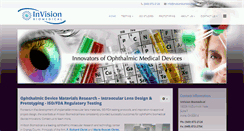Desktop Screenshot of invisionbiomedical.com