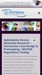 Mobile Screenshot of invisionbiomedical.com