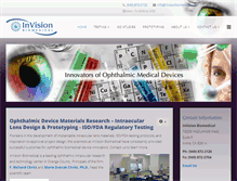 Tablet Screenshot of invisionbiomedical.com